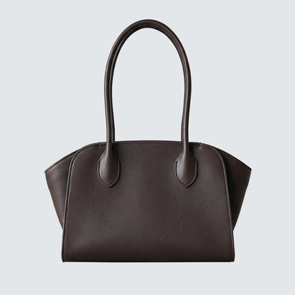 Elava Curve Leather Tote Bag