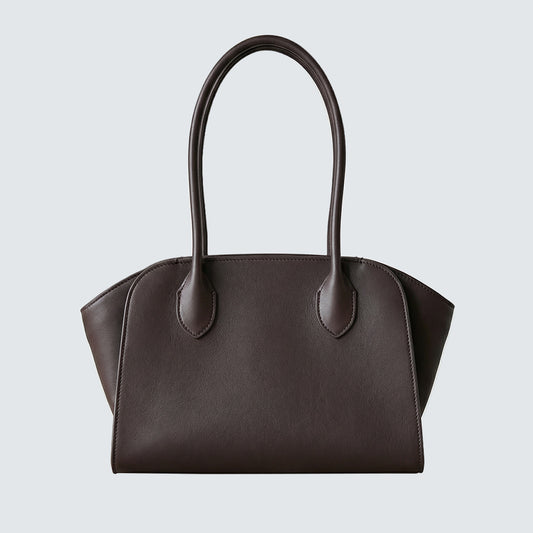 Elava Curve Leather Tote Bag