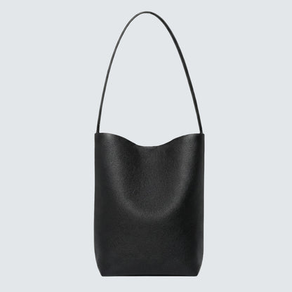 Medium Norr Leather Bucket Tote Bag