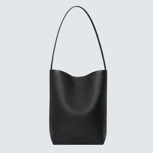 Medium Norr Leather Bucket Tote Bag