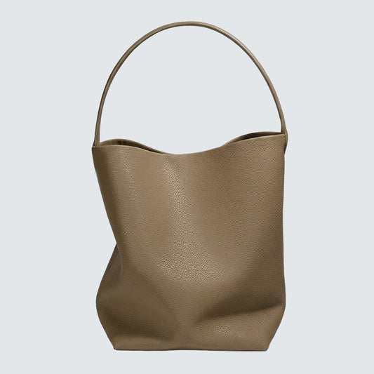 Medium Norr Leather Bucket Tote Bag