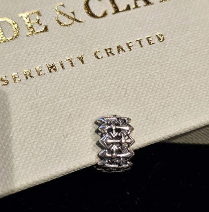 Crown Weave Silver Ear Cuff (Single)