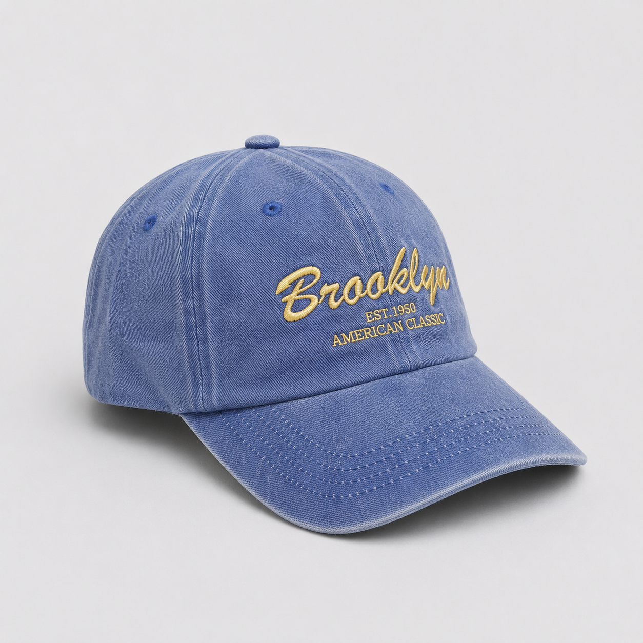 Vintage Washed Brooklyn Embroidered Baseball Cap