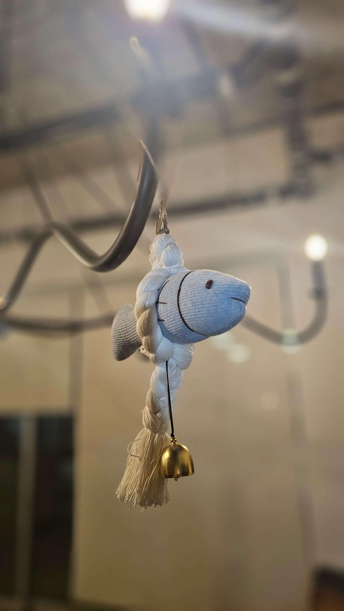 Guardian Fish Charm – Blue (BIG) | Korean Good Fortune Decor