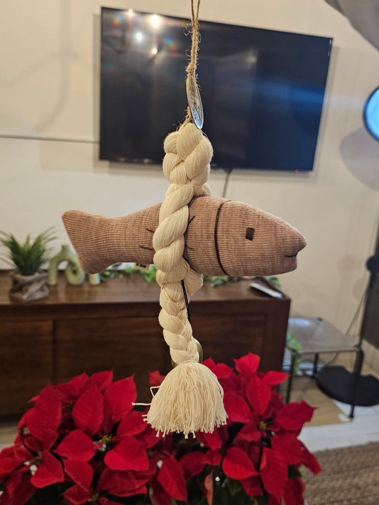 Guardian Fish Charm – Brown (BIG) | Korean Good Fortune Decor