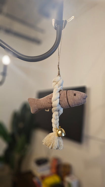 Guardian Fish Charm – Brown (BIG) | Korean Good Fortune Decor