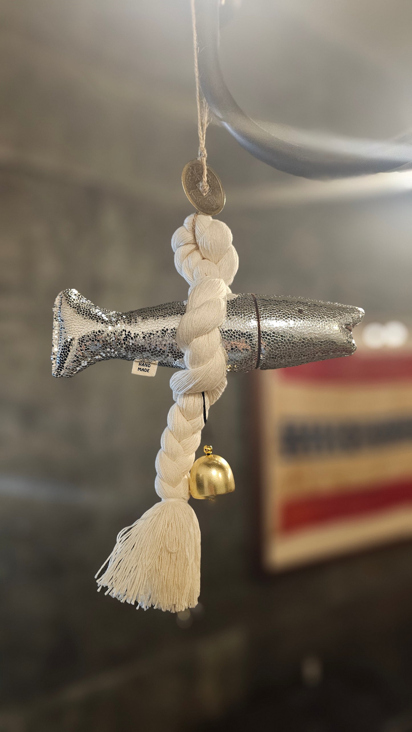 Guardian Fish Charm – Silver Shine (BIG) | Peace & Protection Charm