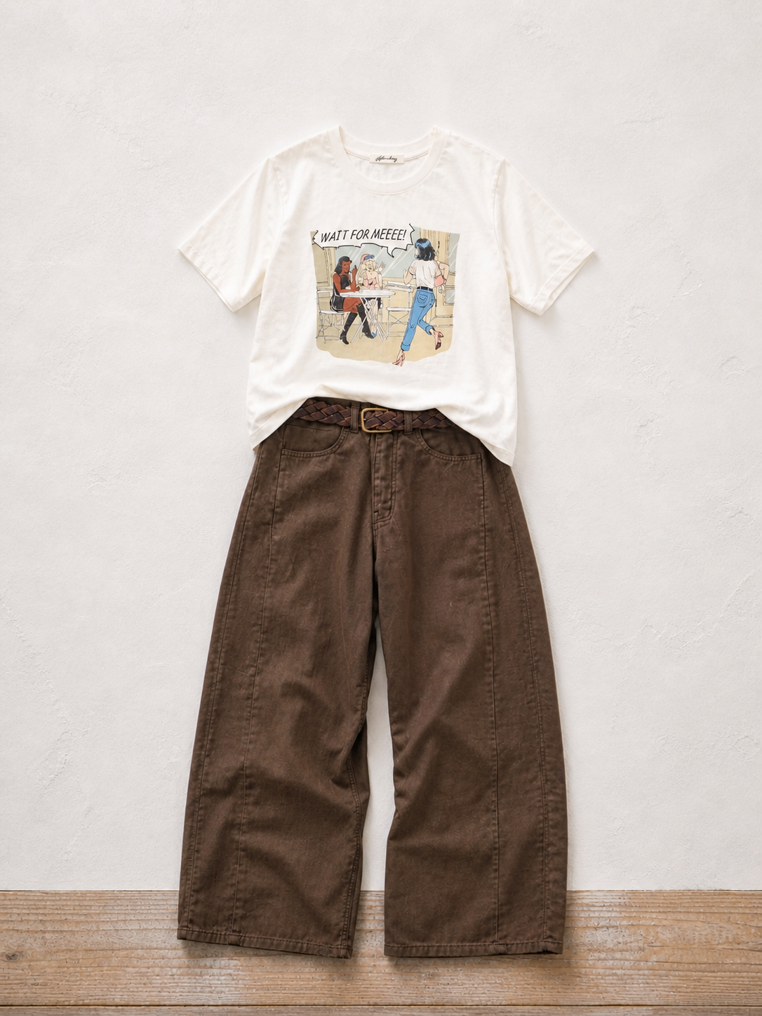 Wait For Me Graphic Tee – Soft Cotton Statement - Women One Size