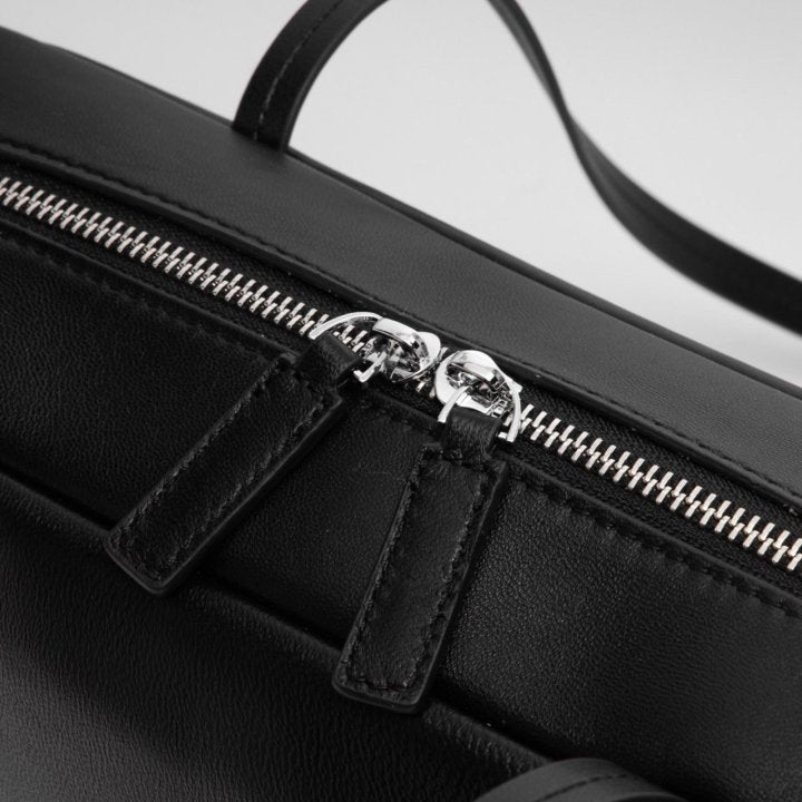 ROEN Double-Zip Lambskin Bowling Shoulder Bag