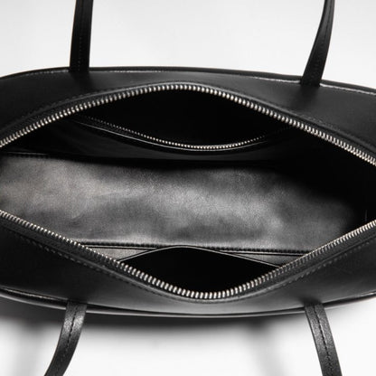 ROEN Double-Zip Lambskin Bowling Shoulder Bag