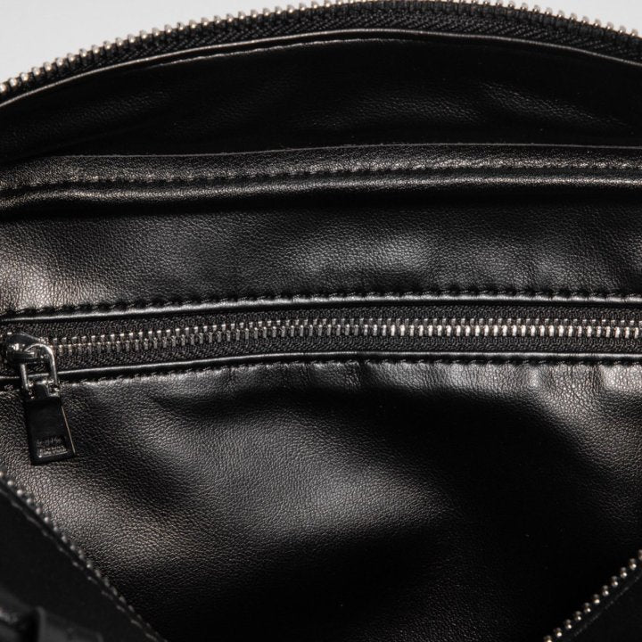 ROEN Double-Zip Lambskin Bowling Shoulder Bag