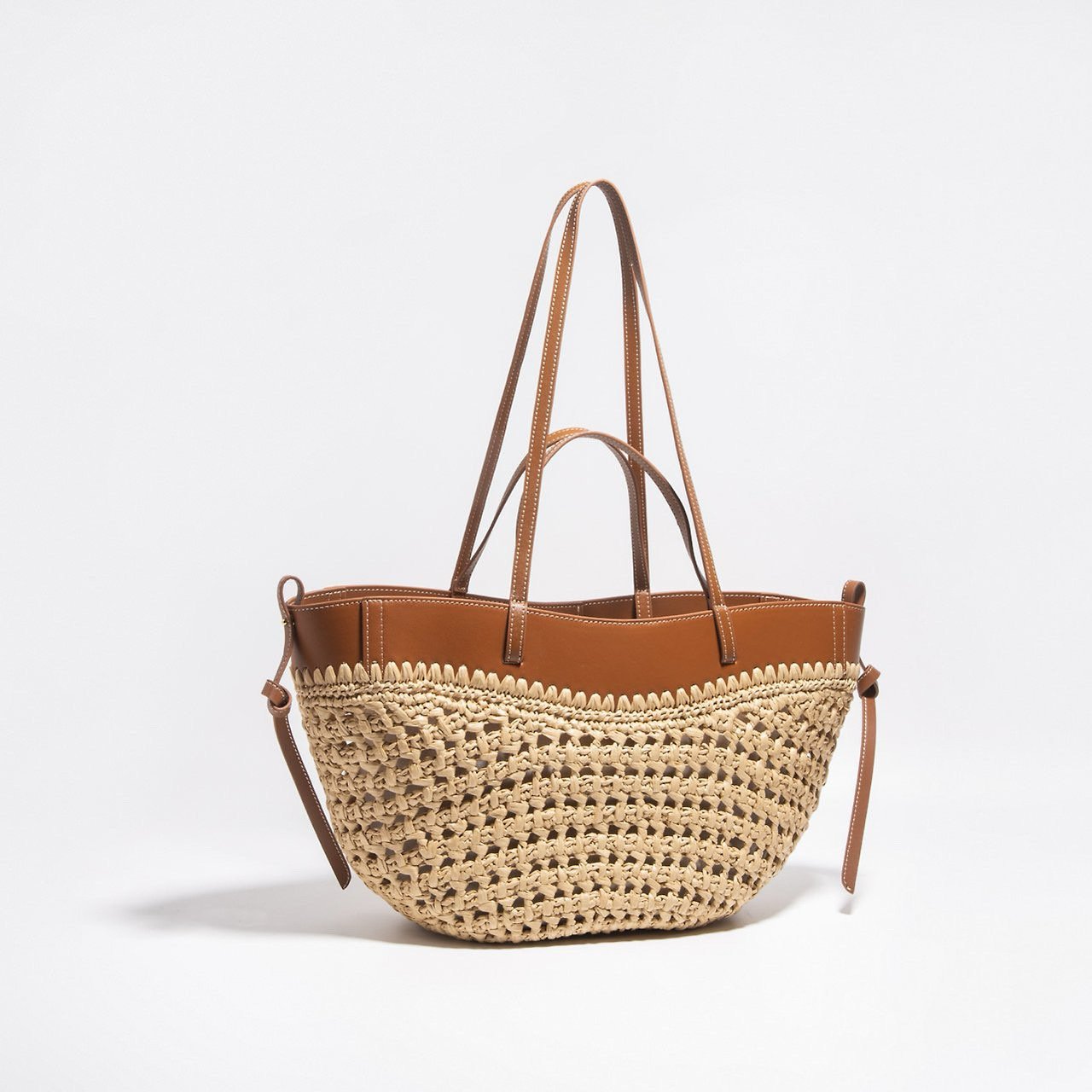 Raffia Basket Tote Bag