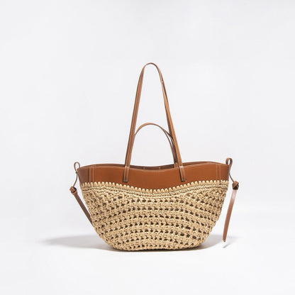 Raffia Basket Tote Bag