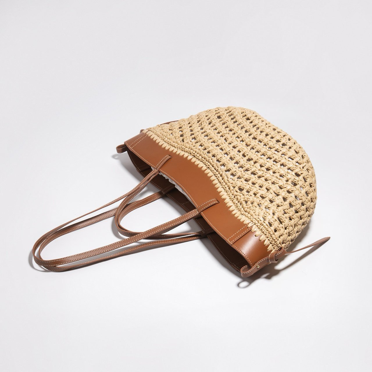 Raffia Basket Tote Bag
