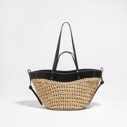 Raffia Basket Tote Bag