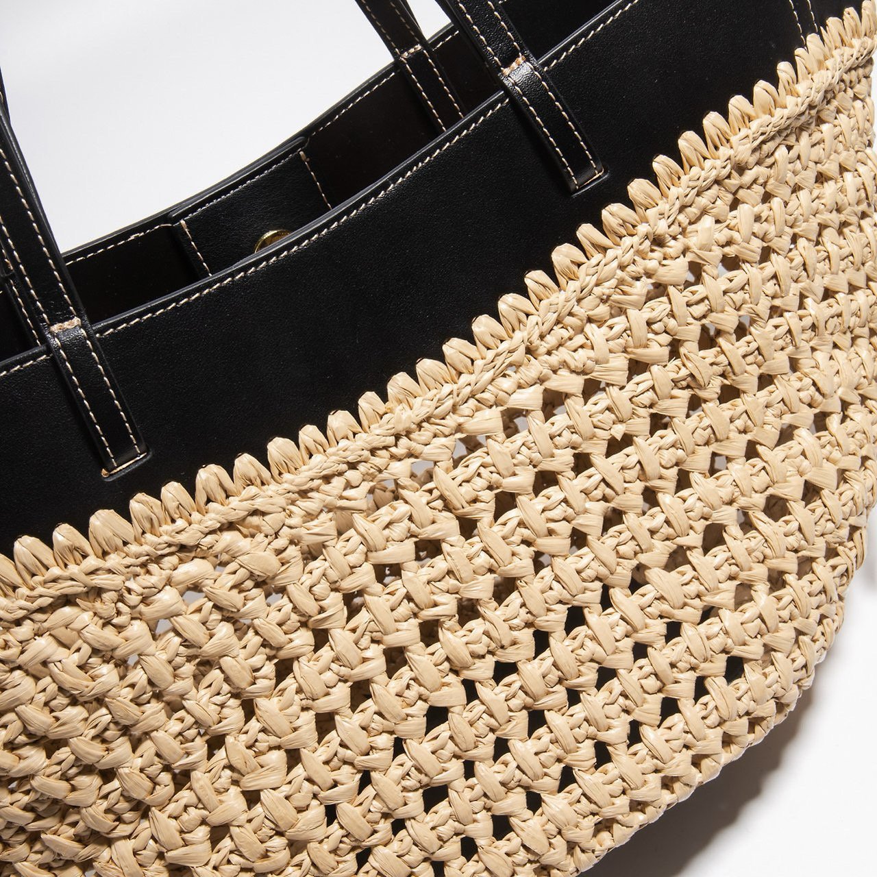 Raffia Basket Tote Bag