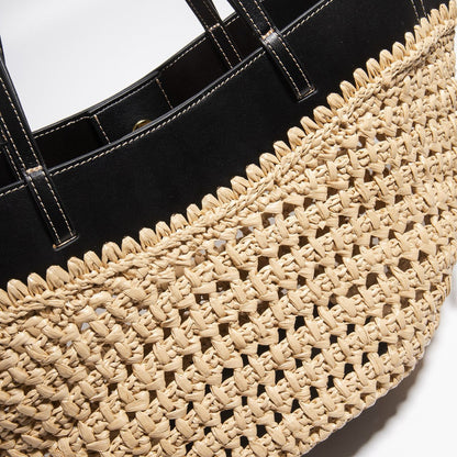 Raffia Basket Tote Bag