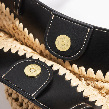 Raffia Basket Tote Bag