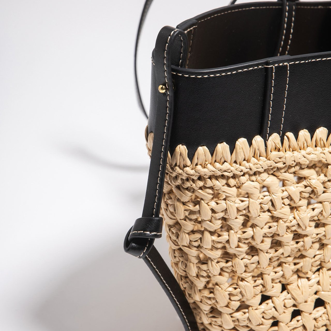 Raffia Basket Tote Bag