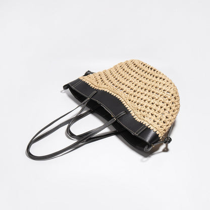 Raffia Basket Tote Bag