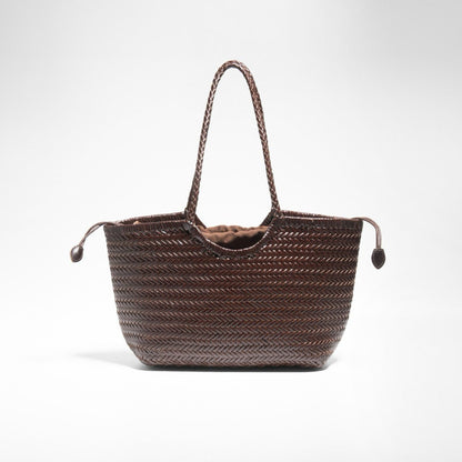 Braided Leather Tote Bag