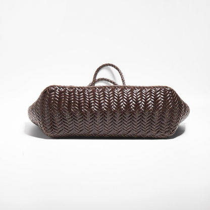 Braided Leather Tote Bag