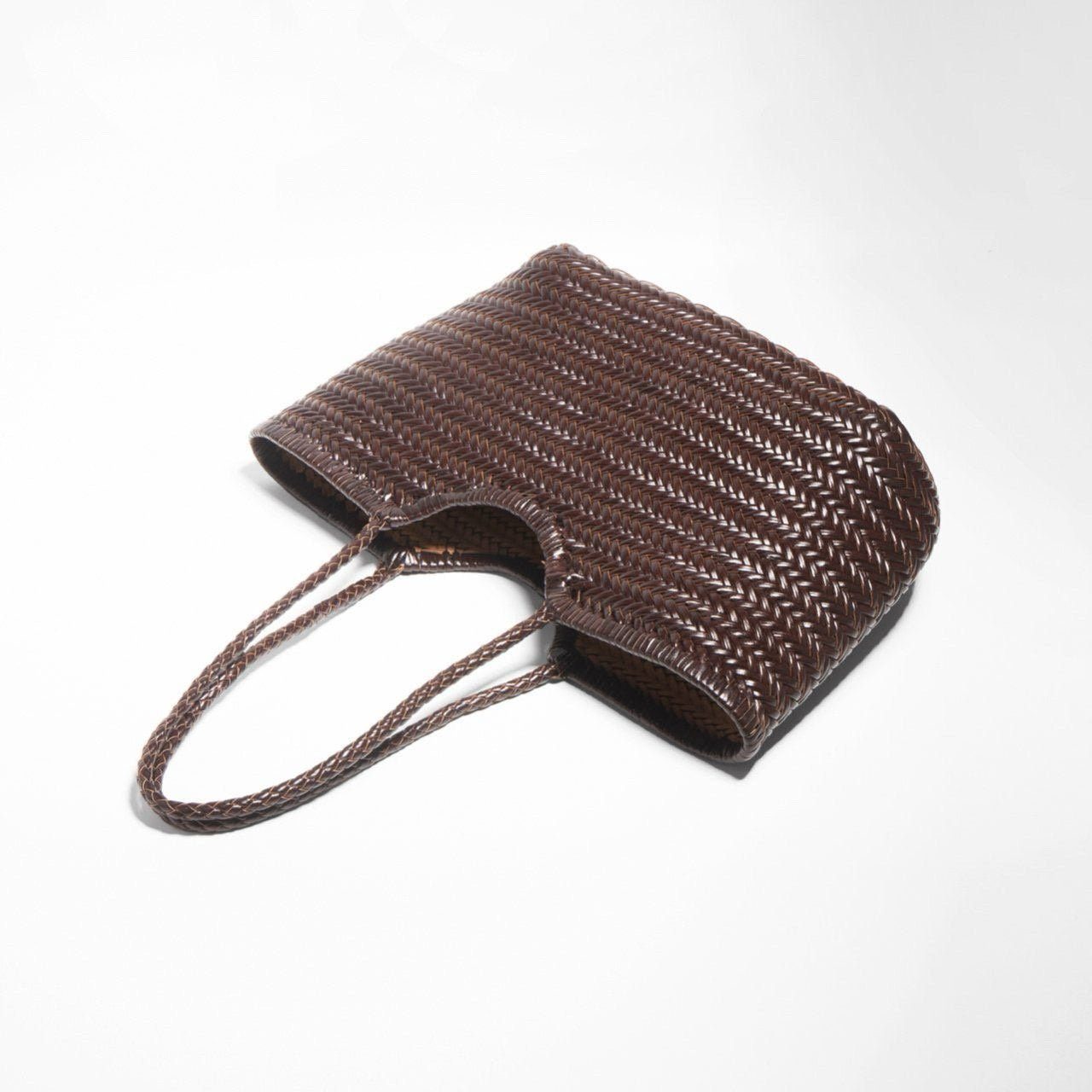 Braided Leather Tote Bag