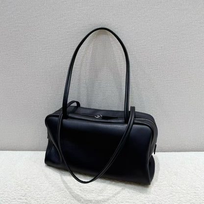 ROEN Double-Zip Lambskin Bowling Shoulder Bag