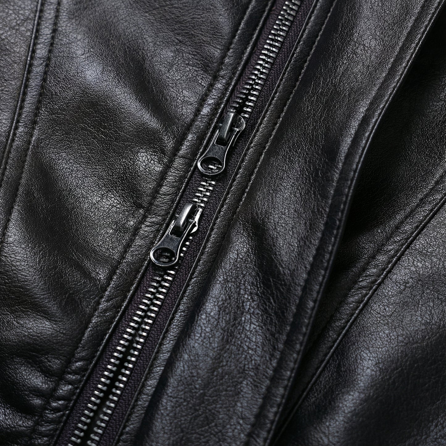 Urban Ease Faux Leather Jacket / Unisex   - Black