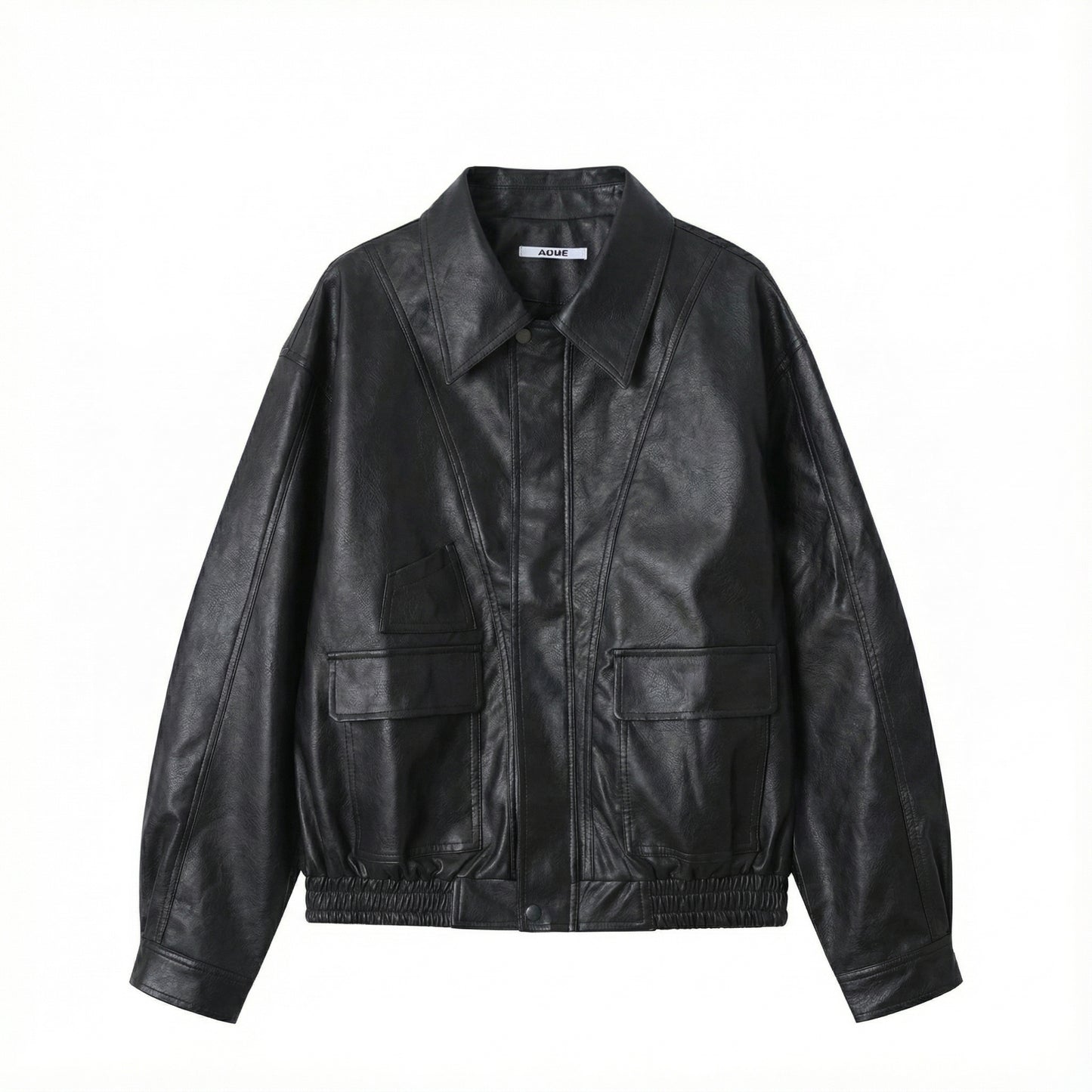 Urban Ease Faux Leather Jacket / Unisex   - Black
