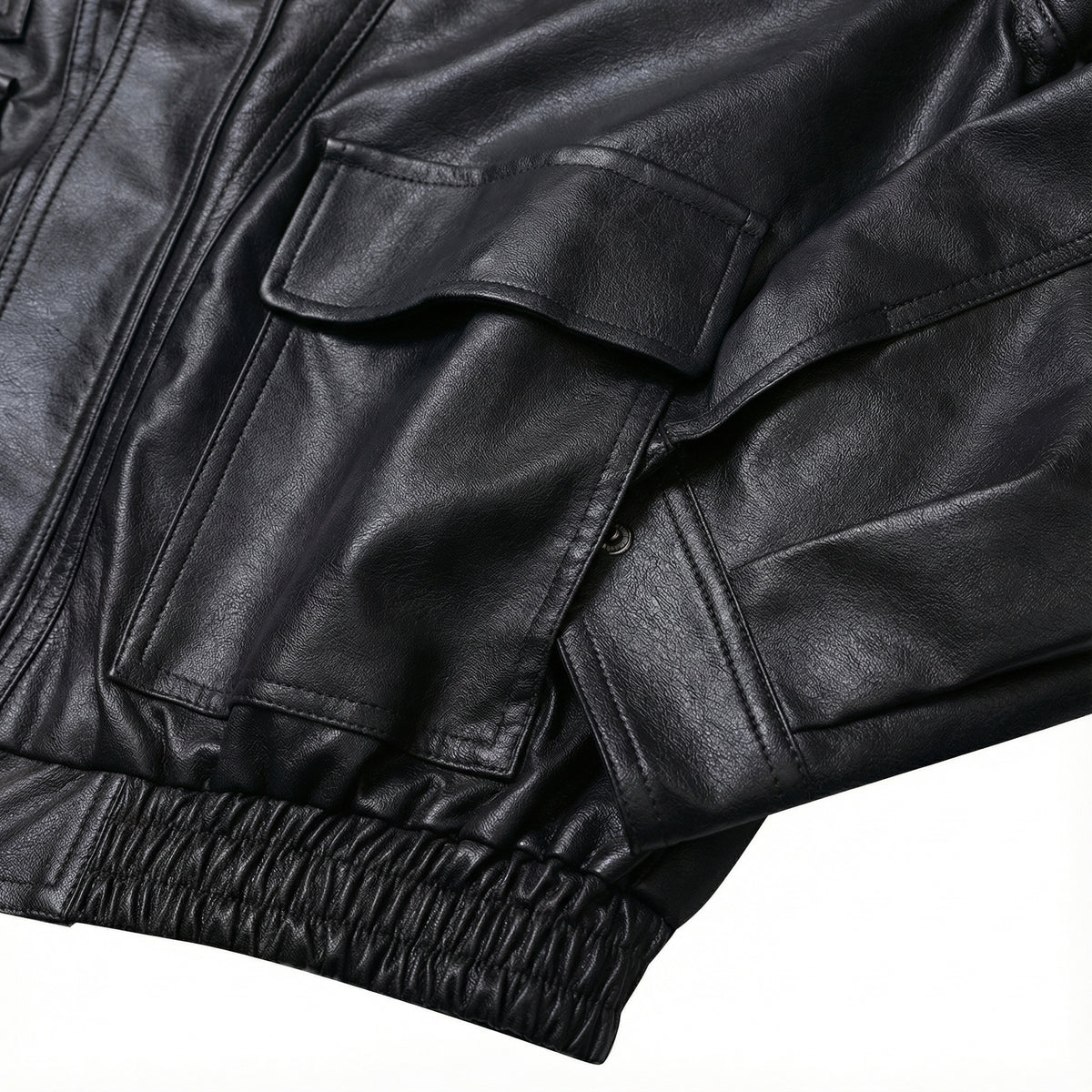 Urban Ease Oversized Faux Leather Jacket – Women One Size / Unisex