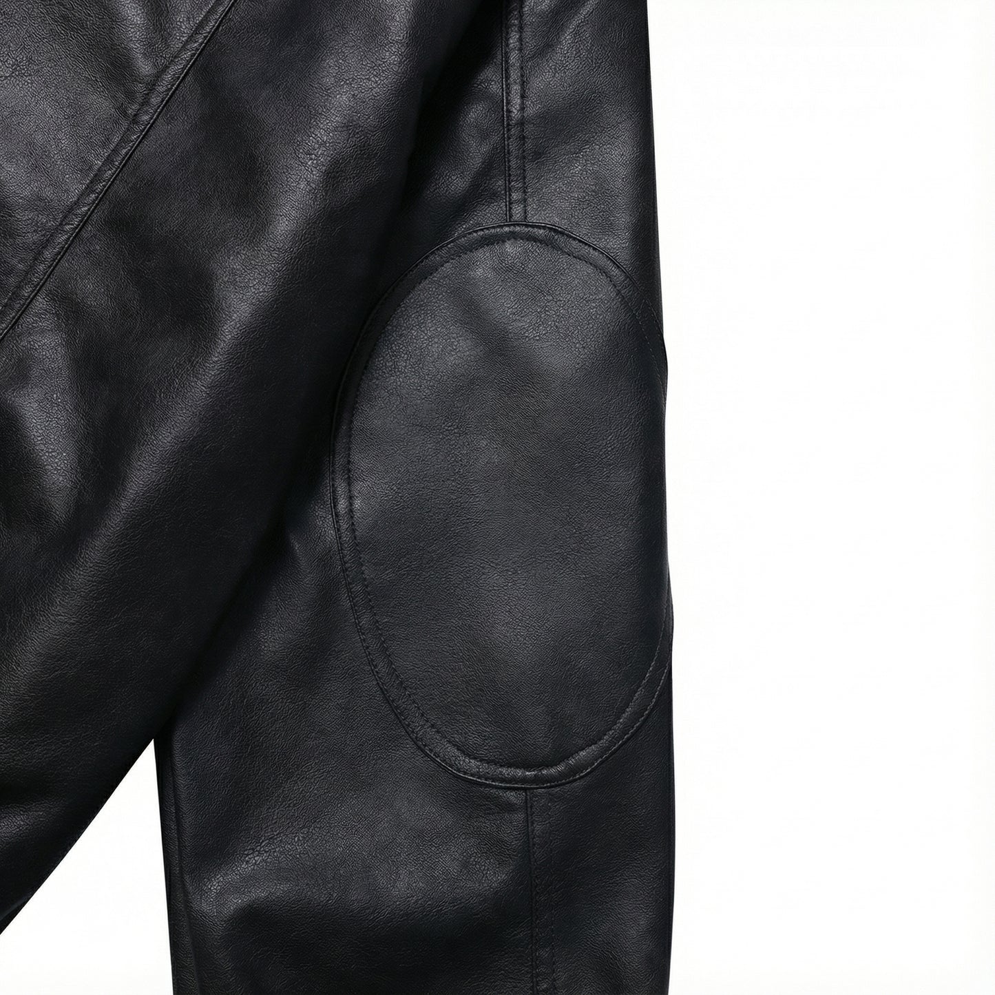 Urban Ease Faux Leather Jacket / Unisex   - Black