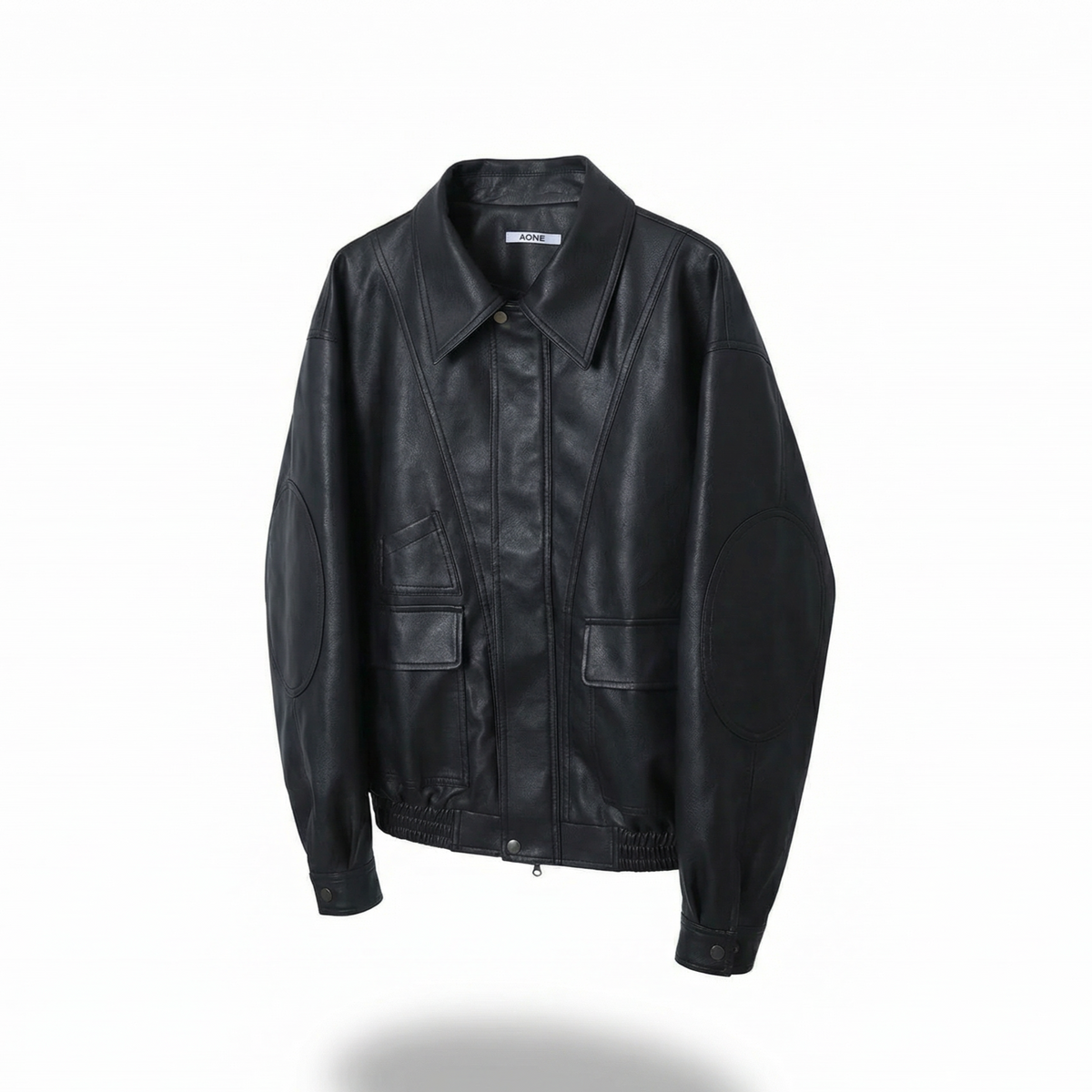 Urban Ease Oversized Faux Leather Jacket – Women One Size / Unisex