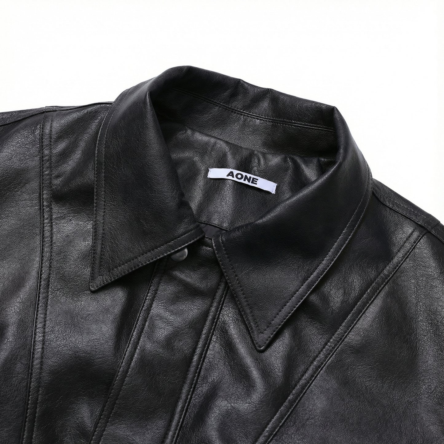 Urban Ease Faux Leather Jacket / Unisex   - Black