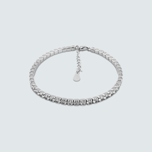 Celestine Lumière Bracelet in Sterling Silver with Zirconia Line