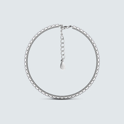 Celestine Lumière Bracelet in Sterling Silver with Zirconia Line
