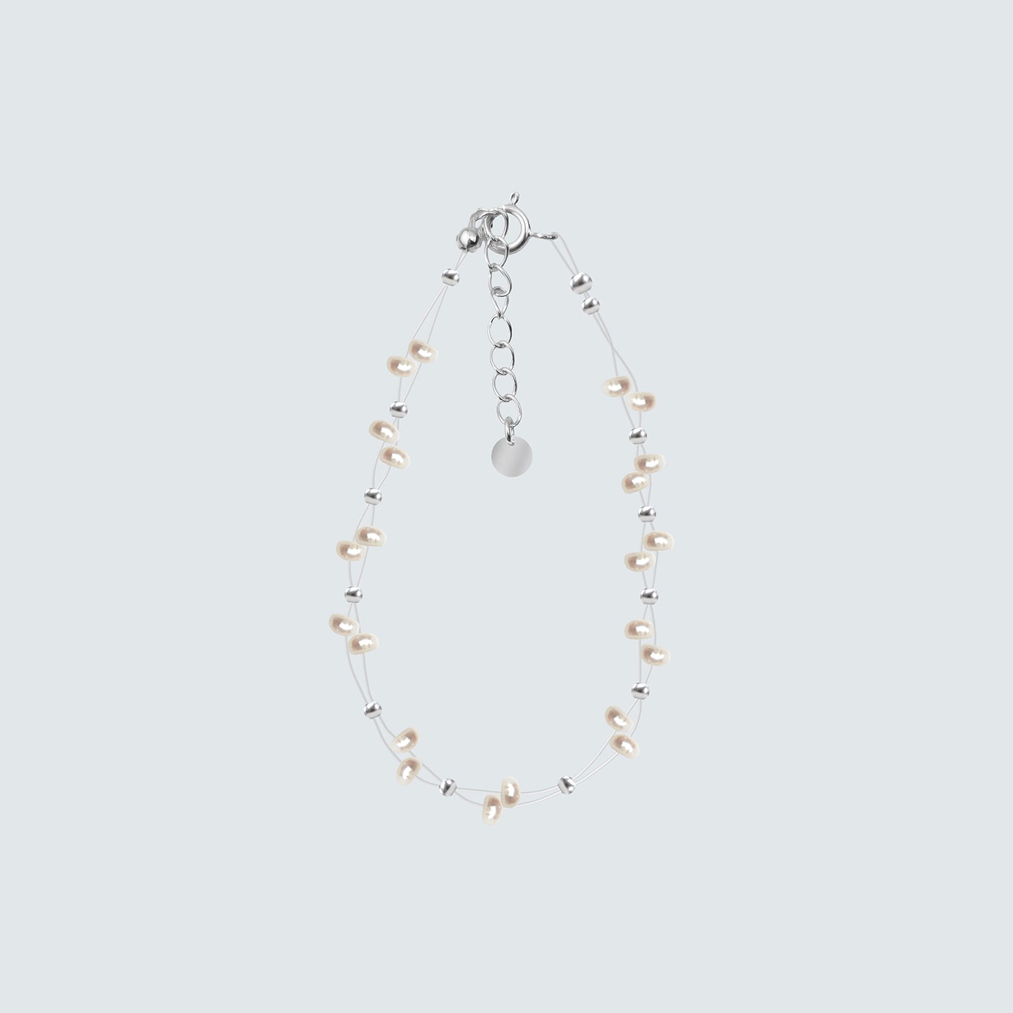 Mira Pearl Flow Bracelet in Sterling Silver