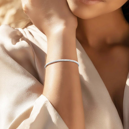 Zirconia Tennis Bracelet in Sterling Silver