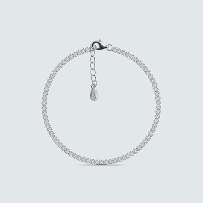 Zirconia Tennis Bracelet in Sterling Silver