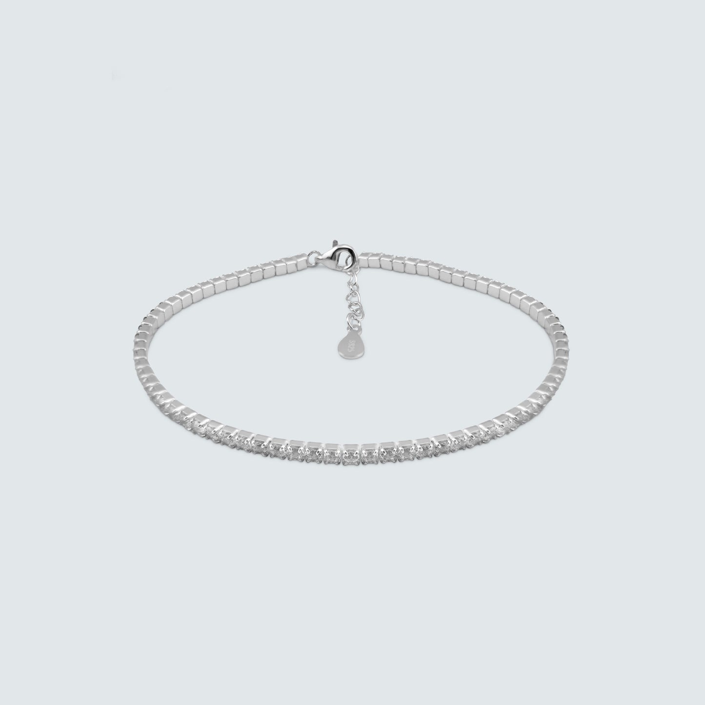 Zirconia Tennis Bracelet in Sterling Silver