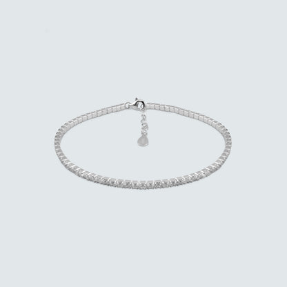 Zirconia Tennis Bracelet in Sterling Silver
