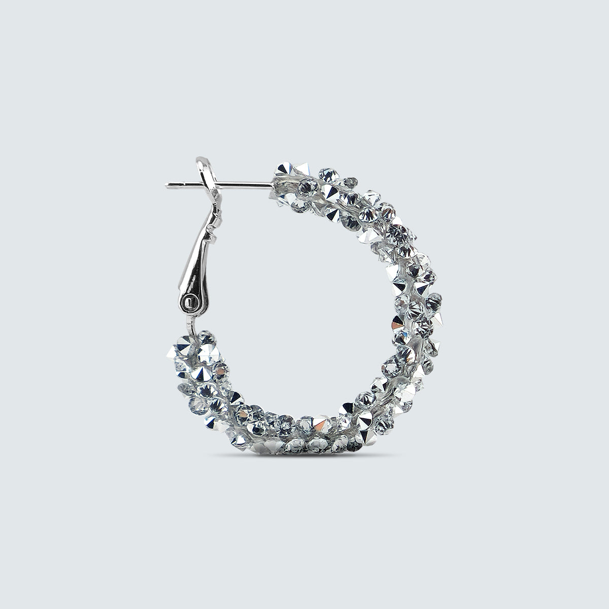 Swarovski Crystal Hoop Earrings – Titanium Post