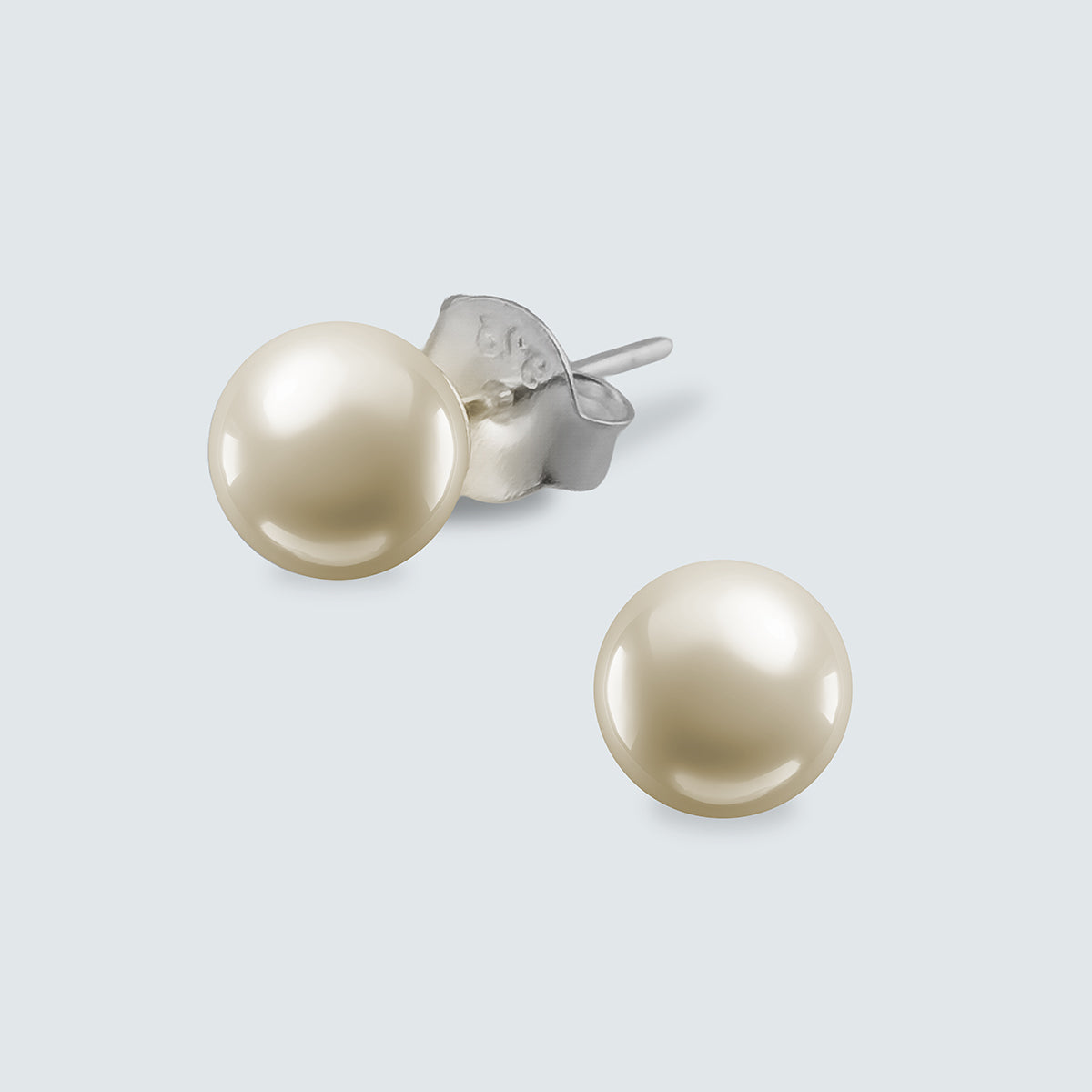 Lumi Pearl Stud Earrings  4mm, 6mm, 8mm