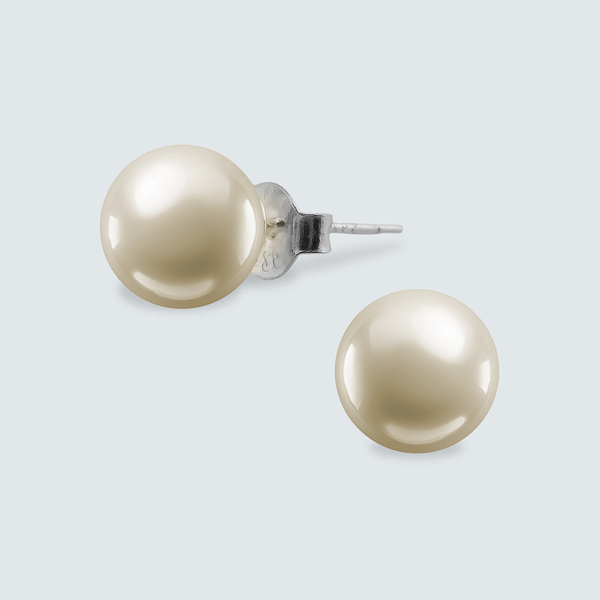 Lumi Pearl Stud Earrings  4mm, 6mm, 8mm