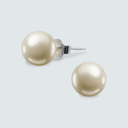Lumi Pearl Stud Earrings  4mm, 6mm, 8mm