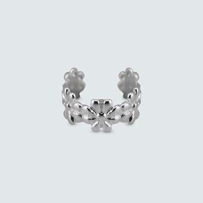 Daisy Bloom Silver Ear Cuff (Single)