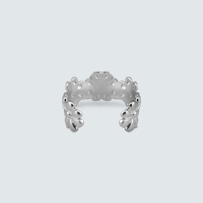Daisy Bloom Silver Ear Cuff (Single)
