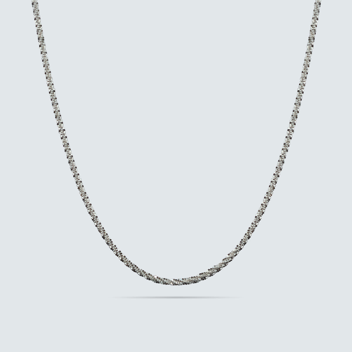 Lumière Facet Silver Chain (40cm)