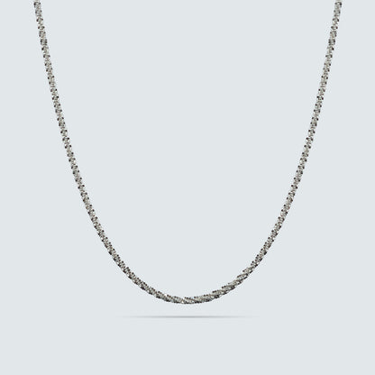Lumière Facet Silver Chain (40cm)