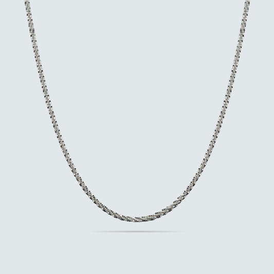 Lumière Facet Silver Chain (40cm)